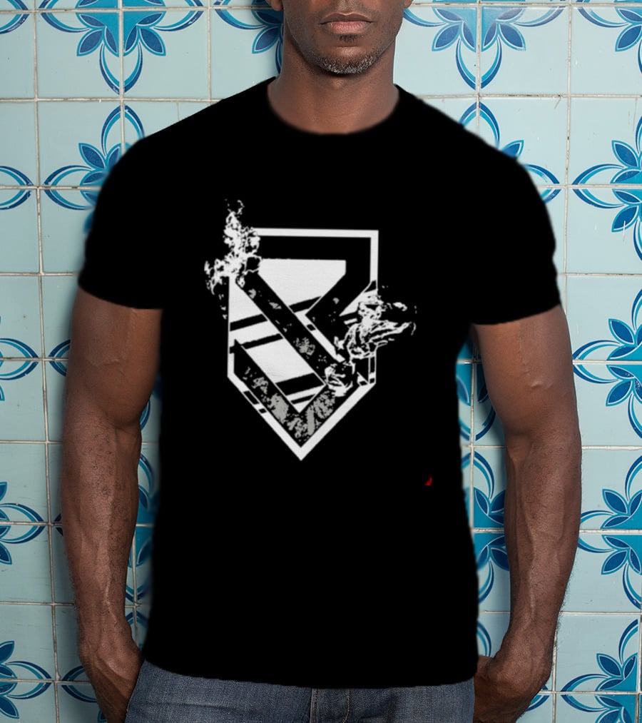 Tyrese Haliburton Seth Rollins Flames 2026 At Madison Square Garden Shield T-Shirt
