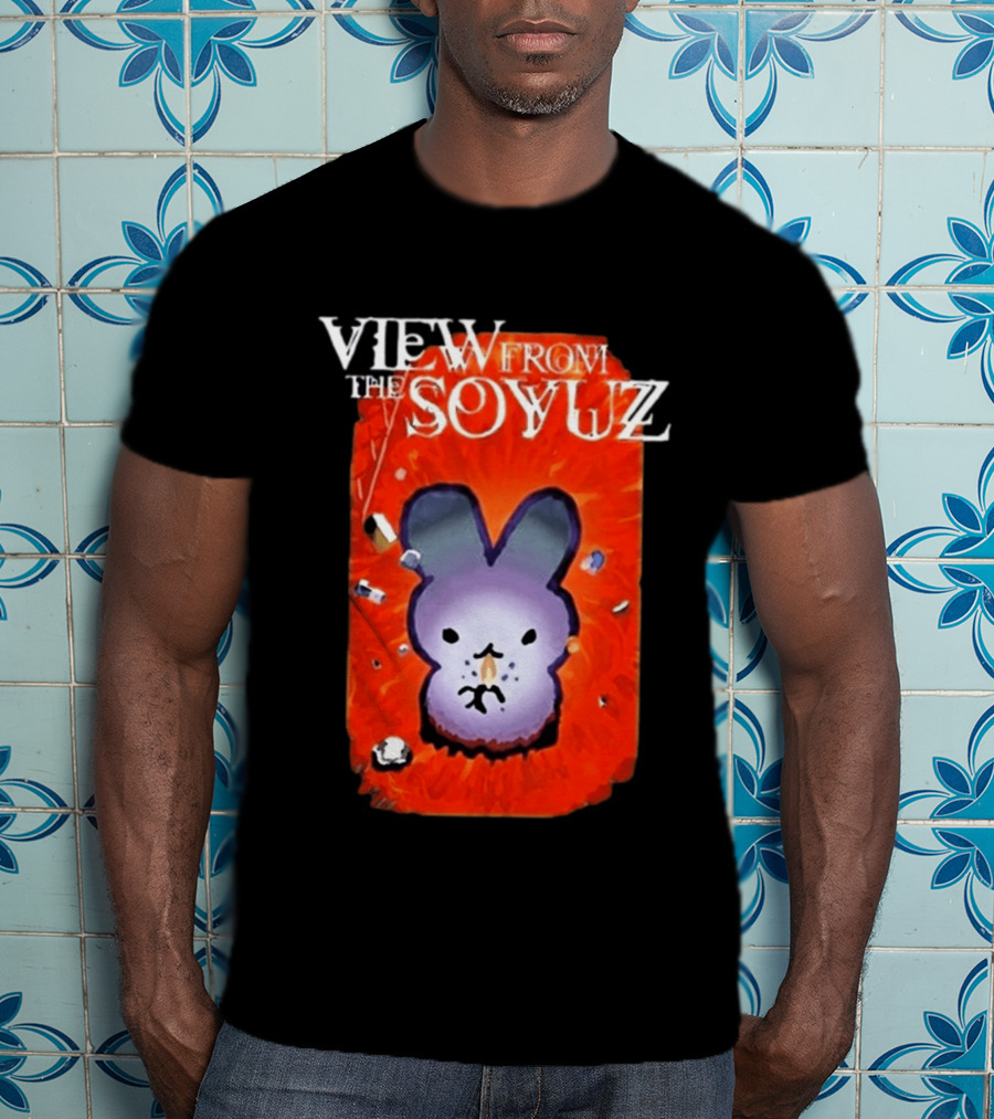 View From The Soyuz Ubiquitous Space Rabbit Explosion T-Shirt