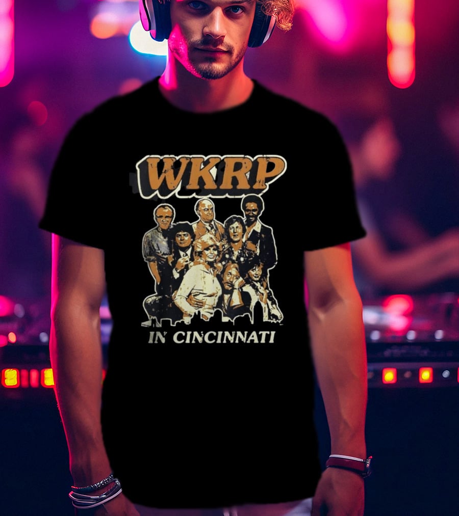 WKRP In Cincinnati Classic TV Show Cast Ensemble T-Shirt