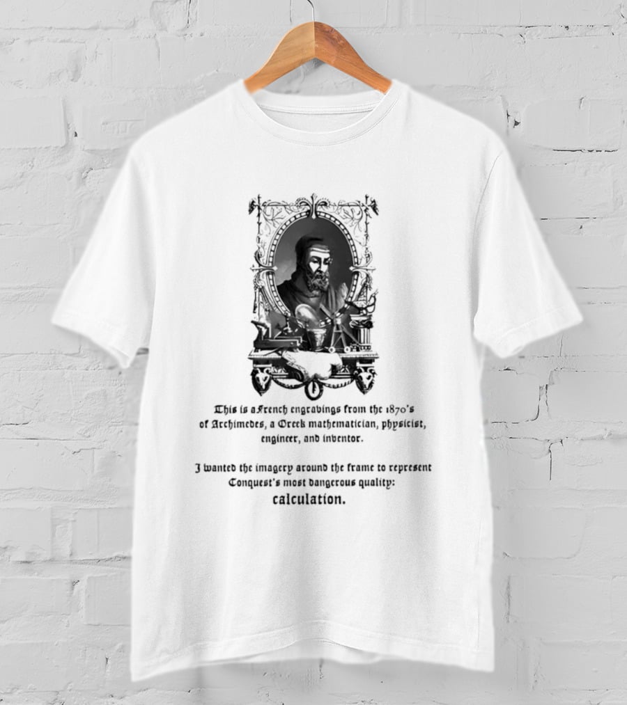Archimedes Ancient Qualities Science Inspiration Meaning Calculation T-Shirt