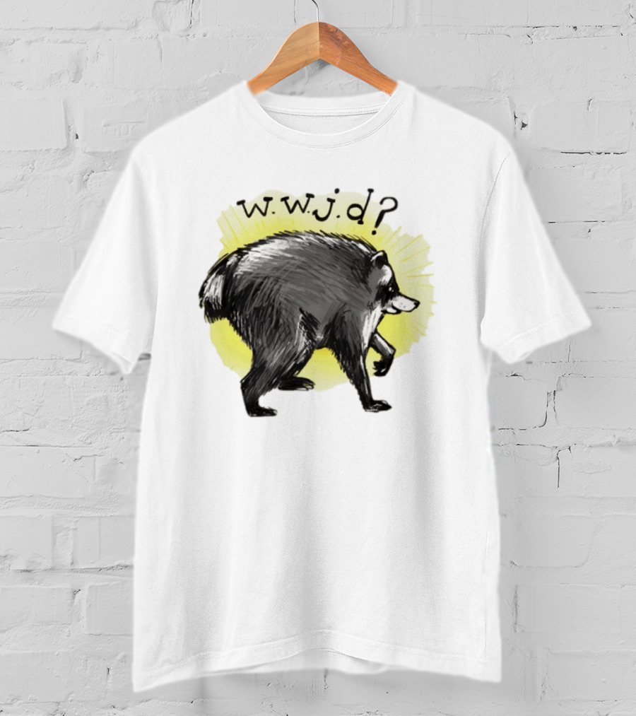 Jimothy Raccoon Seattle 2026 WWJD What Would Jimmy Do Hand Drawn T-Shirt