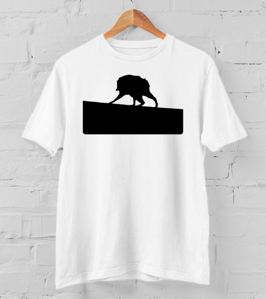 Jimothy Raccoon Trash Silhouette Mock Political Campaign T-Shirt