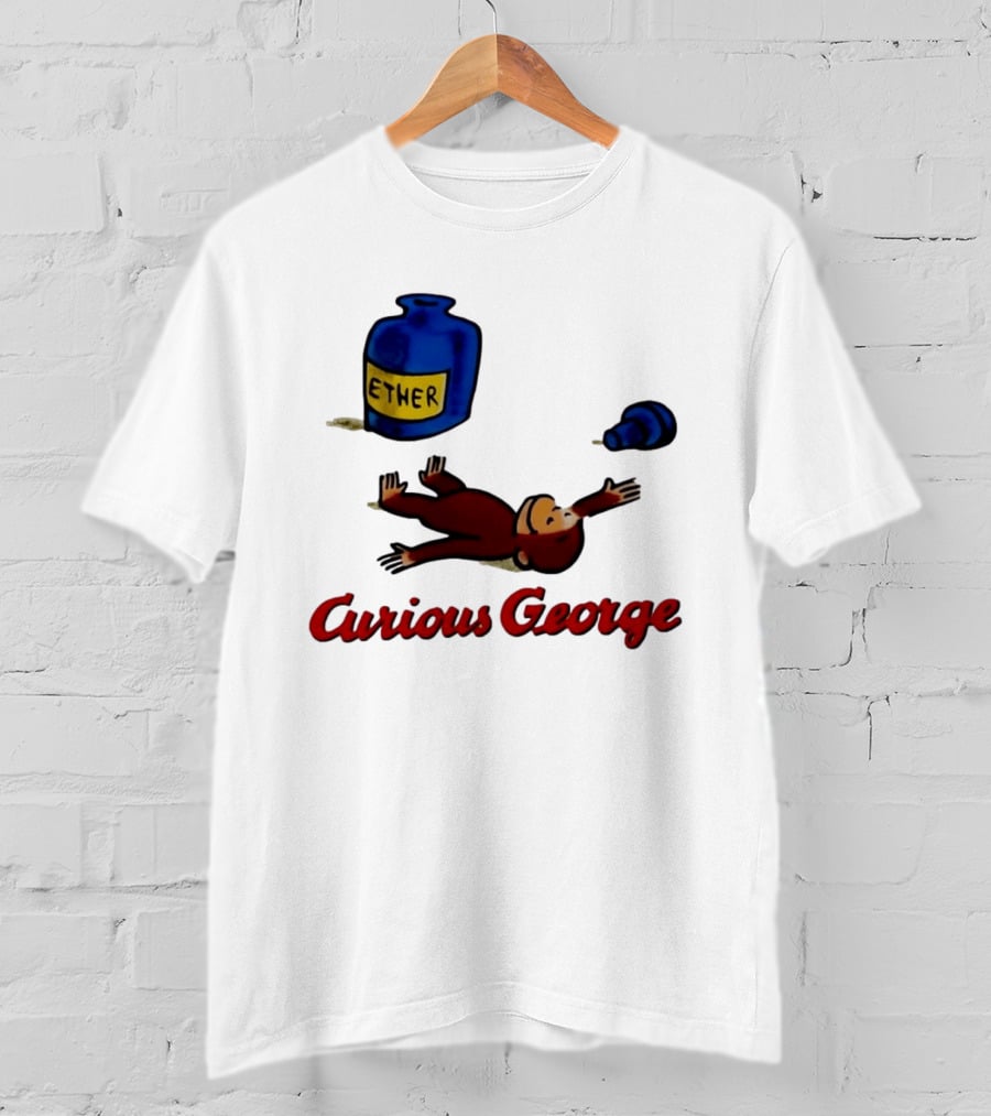 Curious George Ether Bottle Unconscious T-Shirt