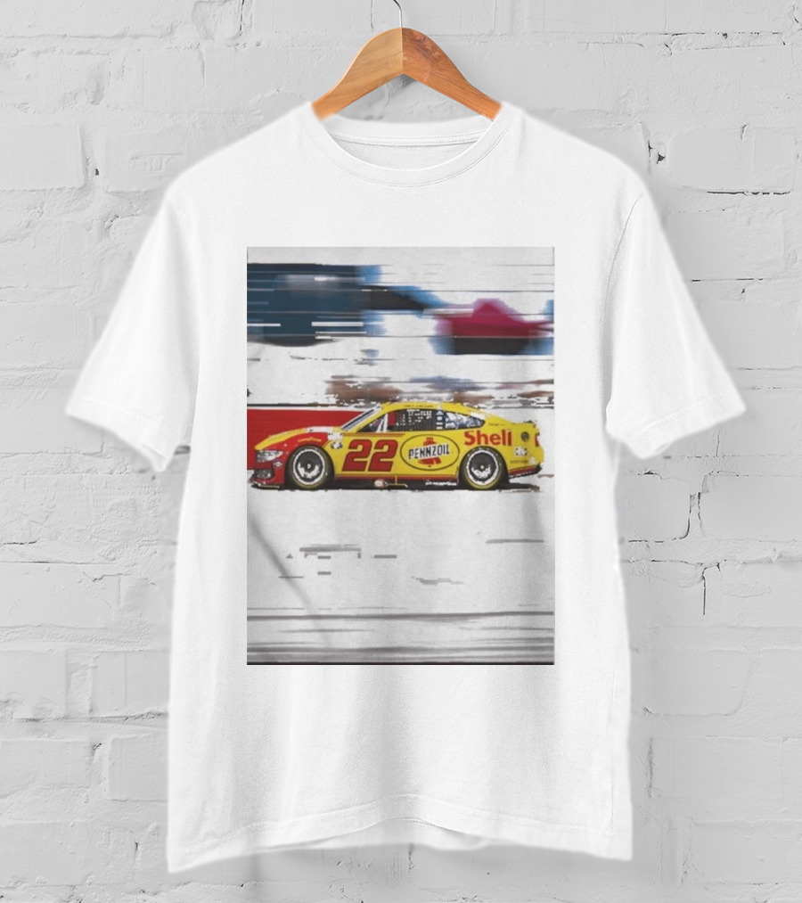 Joey Logano 2026 Victory Pennzoil Shell Car 22 NASCAR Speedway T-Shirt