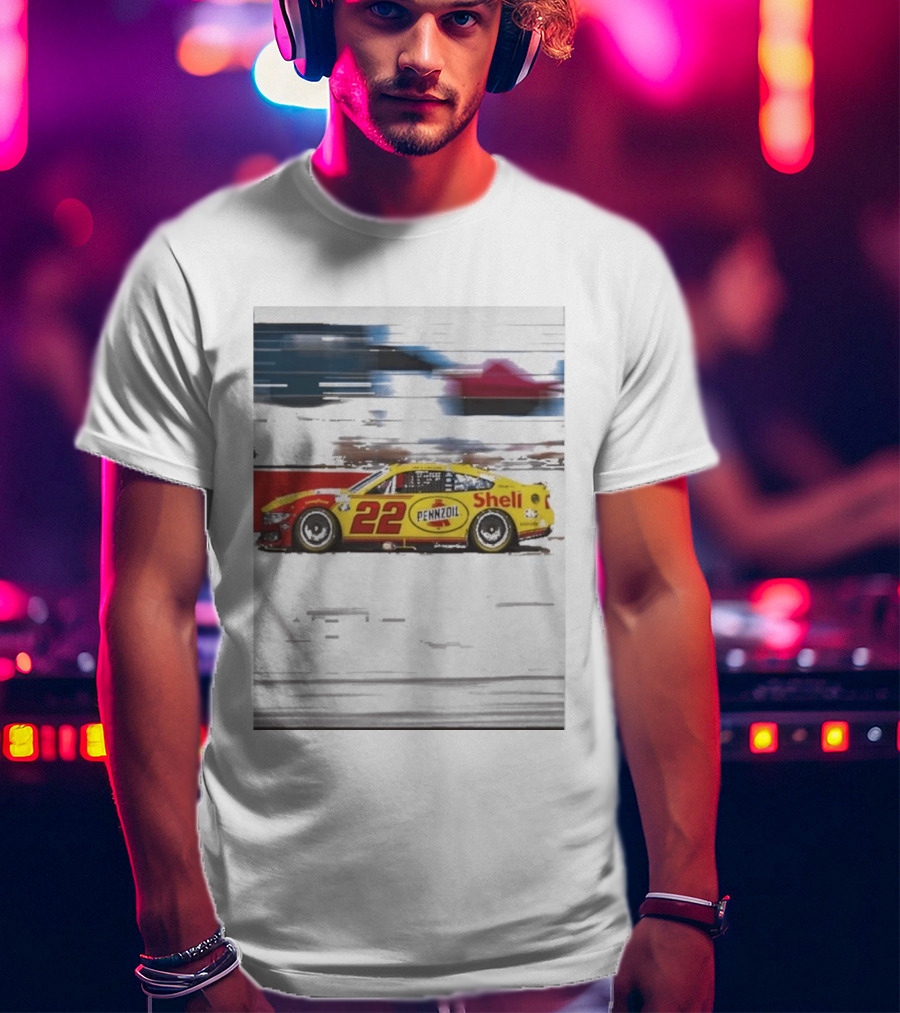 Joey Logano 2026 Victory Pennzoil Shell Car 22 NASCAR Speedway T-Shirt