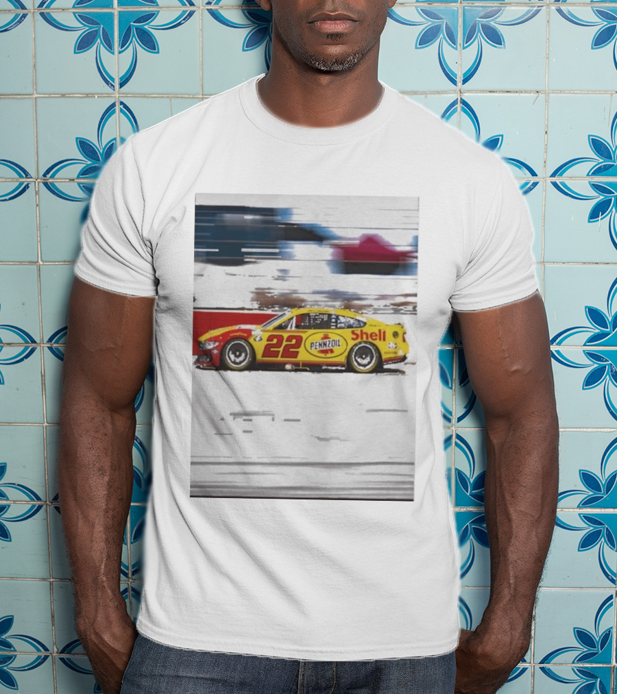 Joey Logano 2026 Victory Pennzoil Shell Car 22 NASCAR Speedway T-Shirt