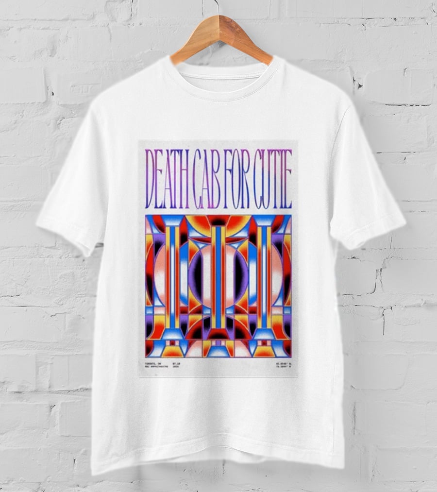 Death Cab For Cutie Toronto ON 07 19 2026 Tour Geometric T-Shirt