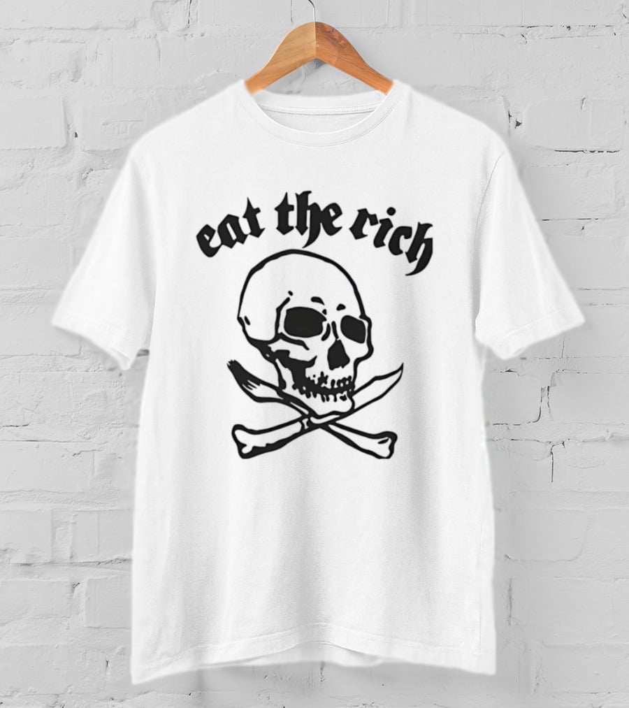 Eat The Rich Skull Crossbones T-Shirt