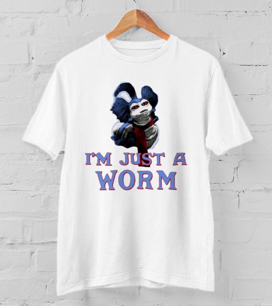 Labyrinth Movie Worm Character I'm Just A Worm T-Shirt