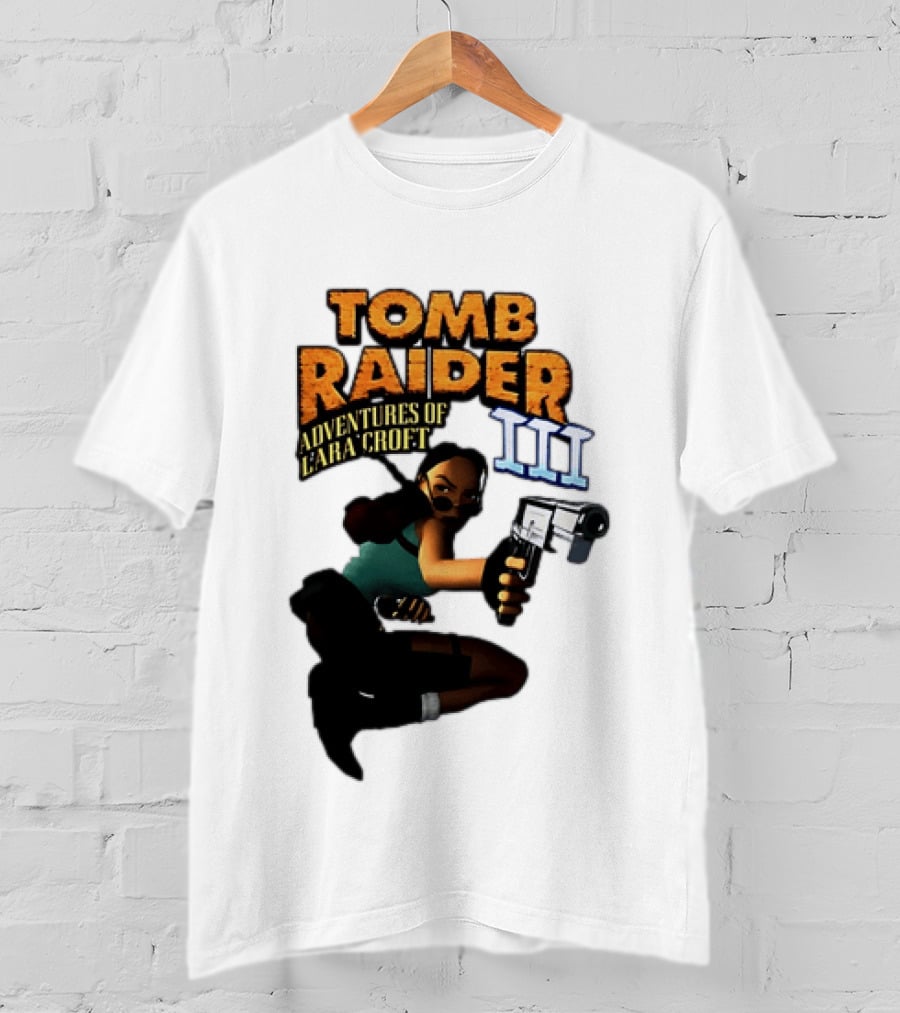 Tomb Raider Adventures Of Lara Croft III Classic Game T-Shirt