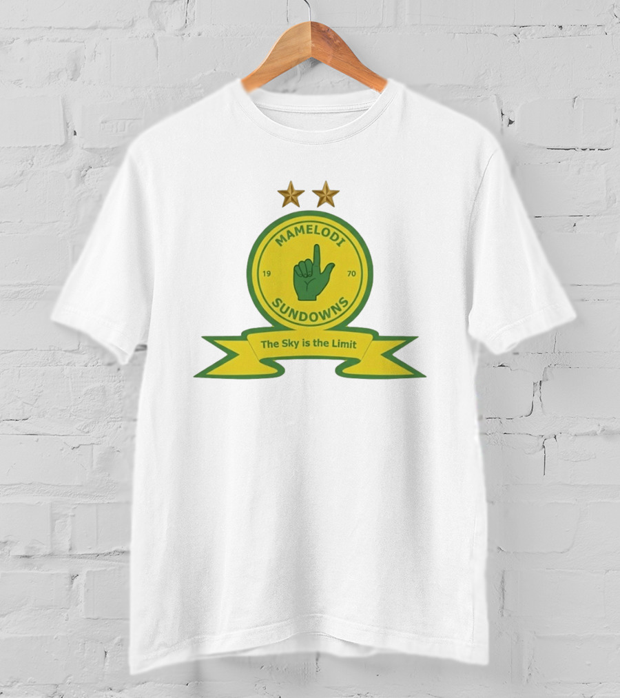Mamelodi Sundowns 1970 The Sky Is The Limit Logo Two Stars T-Shirt
