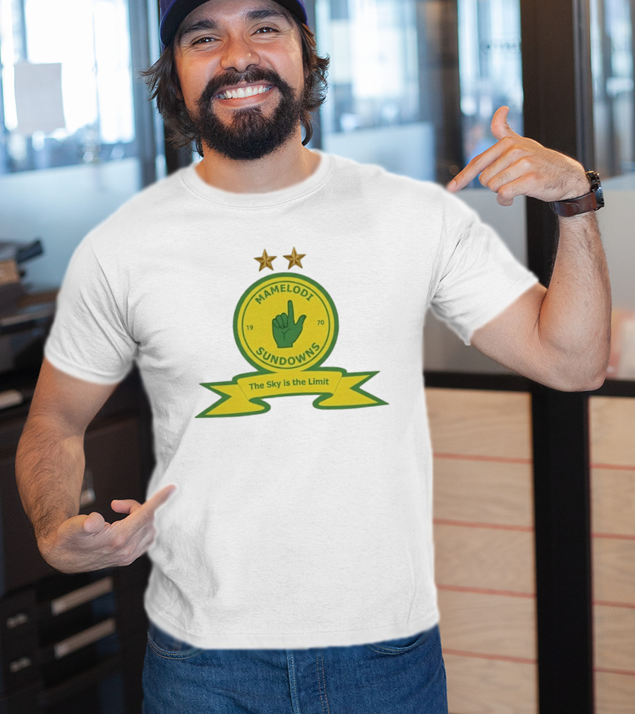 Mamelodi Sundowns 1970 The Sky Is The Limit Logo Two Stars T-Shirt