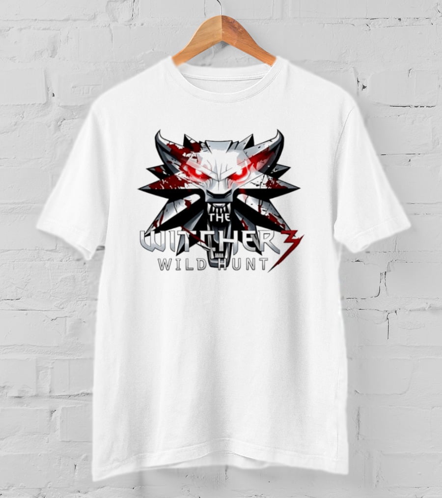 Geralt Of Rivia The Witcher 3 Wild Hunt Blood Wolf Iconic Mask T-Shirt