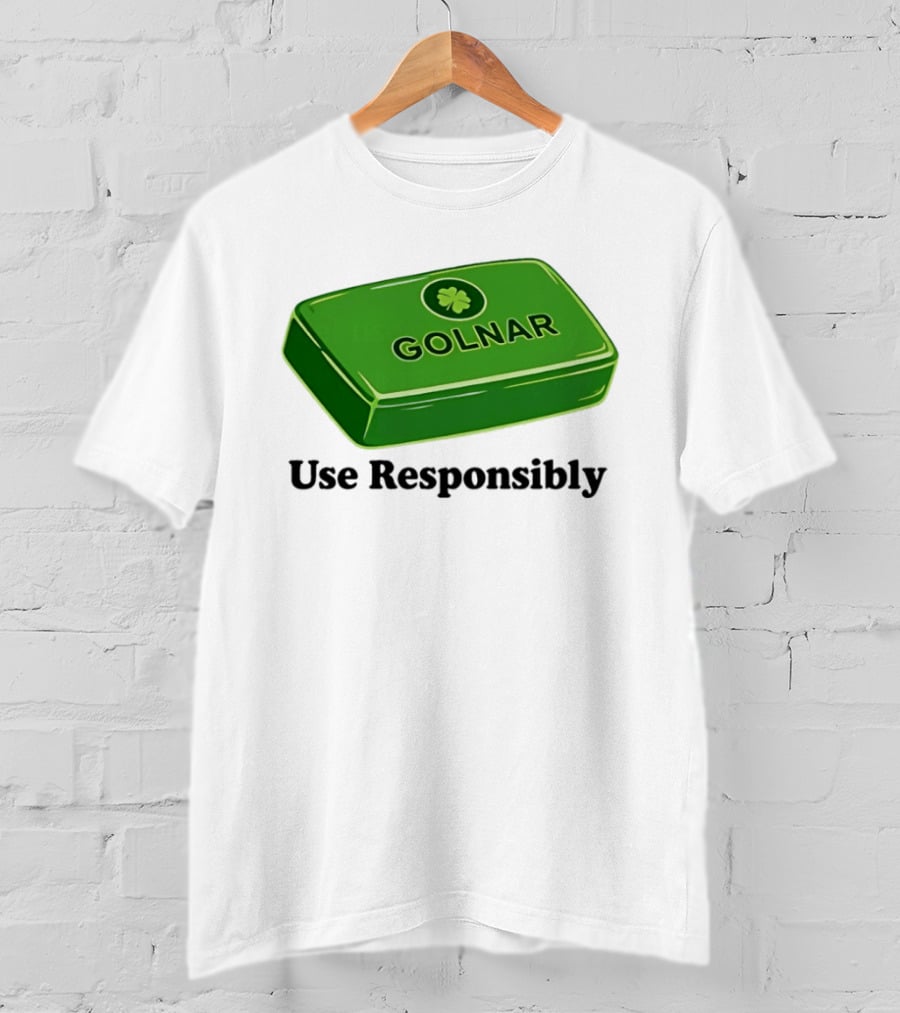Golnar Green Bar Use Responsibly Shamrock T-Shirt