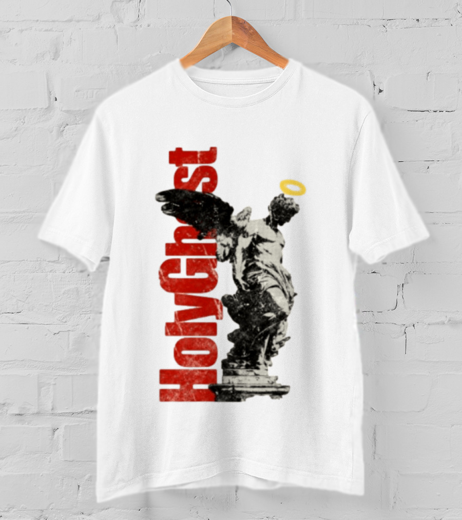 Holy Ghost Halo Statue Winged Angel T-Shirt