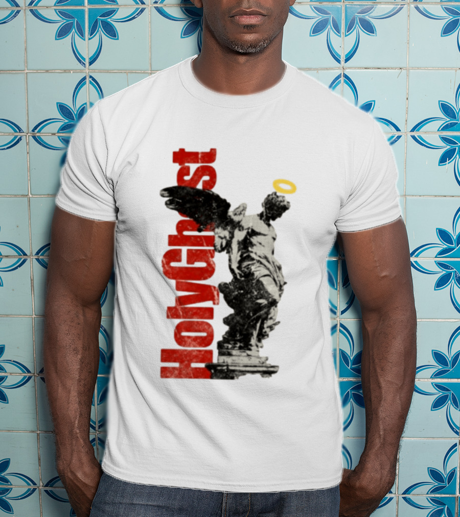 Holy Ghost Halo Statue Winged Angel T-Shirt