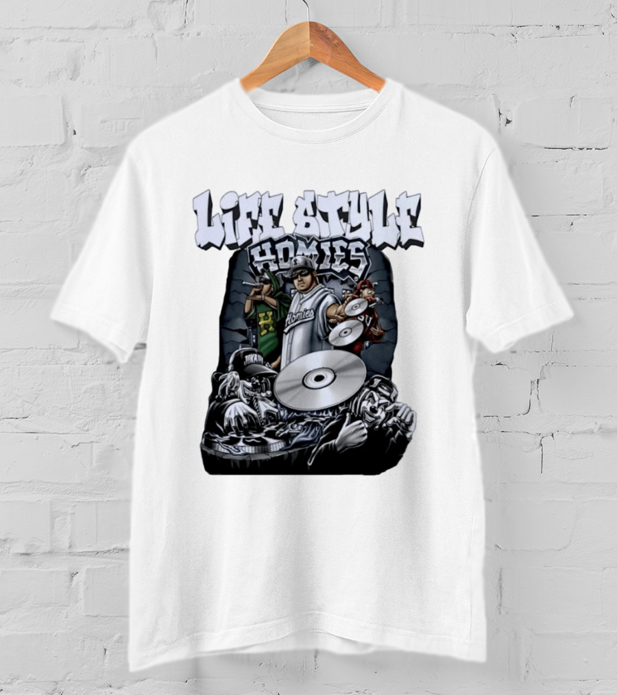 Life Style Homies Hip Hop DJ Rapper Crew T-Shirt