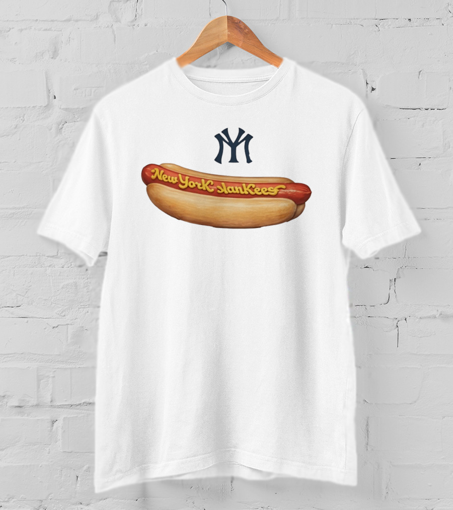 New York SlanKees Hot Dog Baseball Parody NY T-Shirt