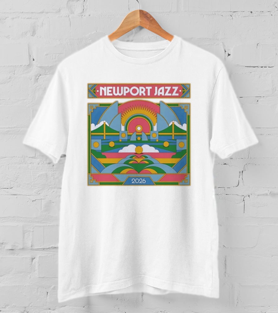 Newport Jazz Festival 2026 Retro Art Deco T-Shirt