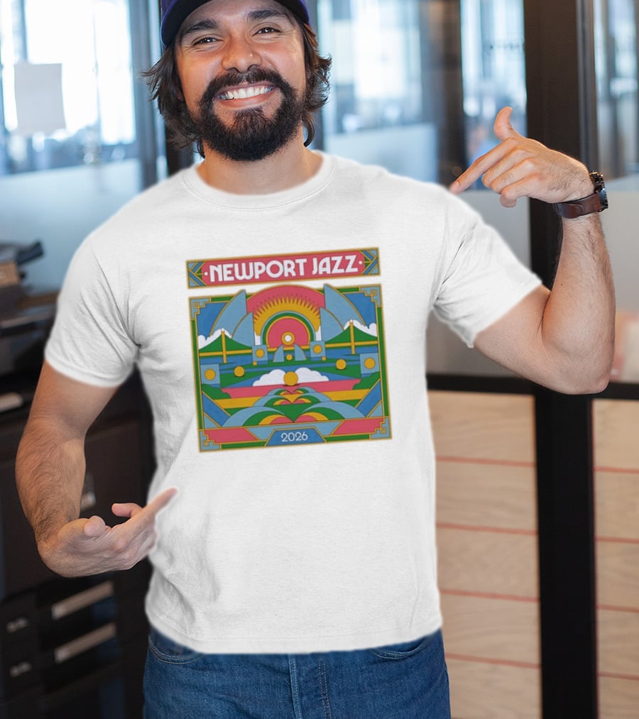 Newport Jazz Festival 2026 Retro Art Deco T-Shirt