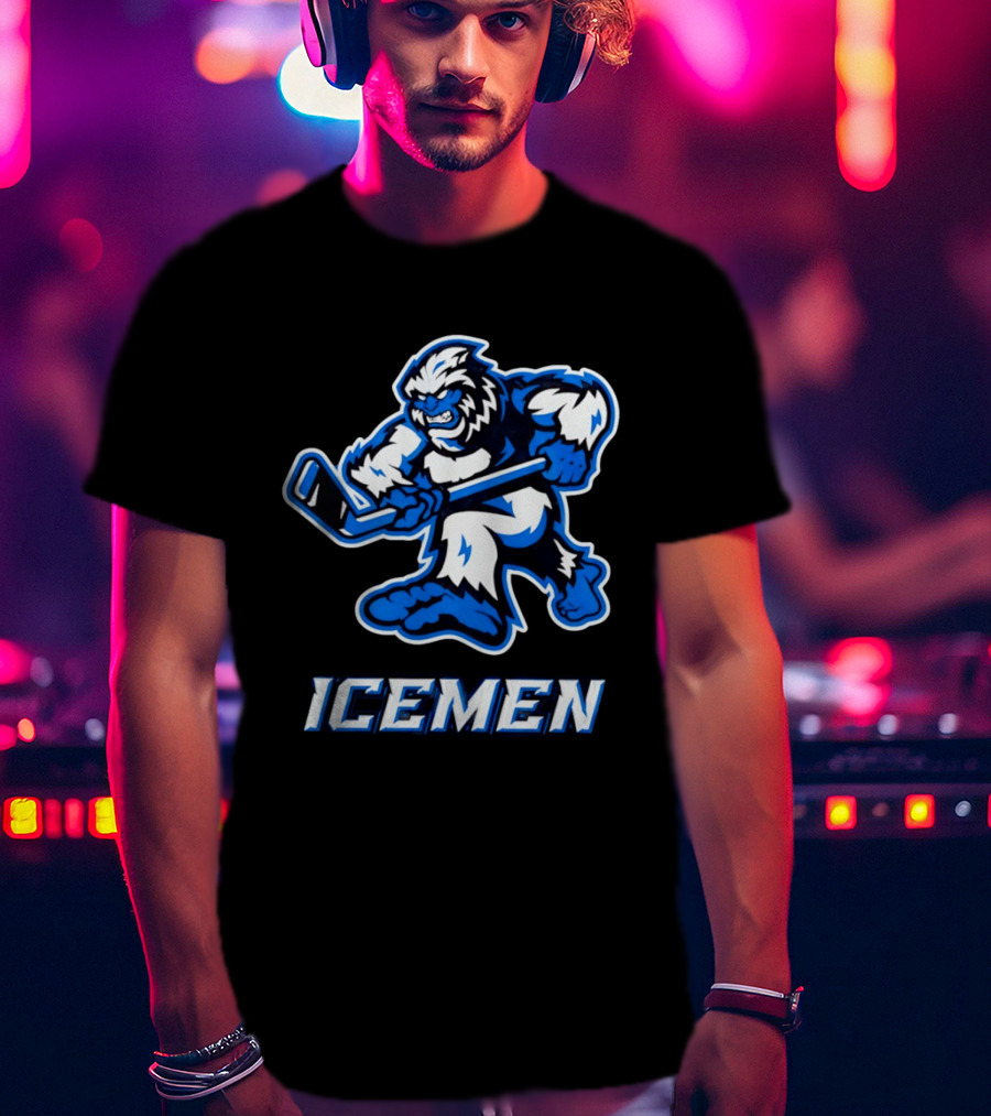 Icemen Yeti Hockey Player T-Shirt