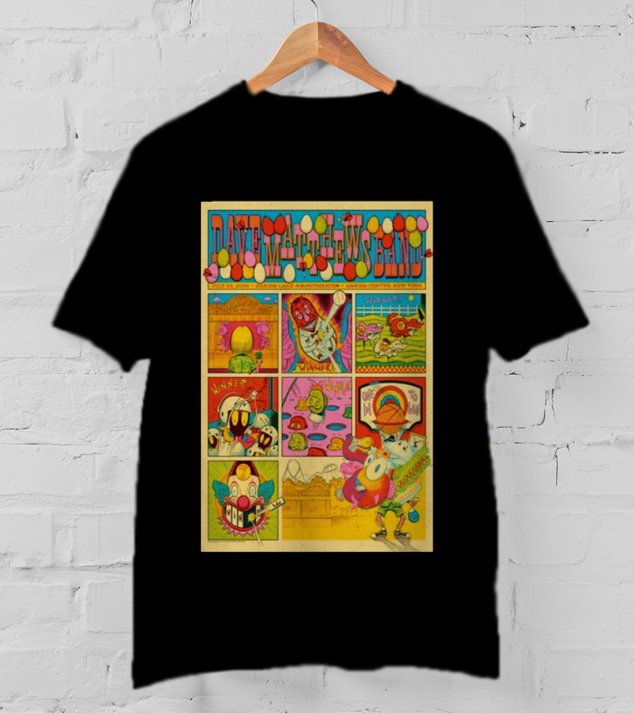 Dave Matthews Band Darien Lake Amphitheater July 22 2026 Comic T-Shirt