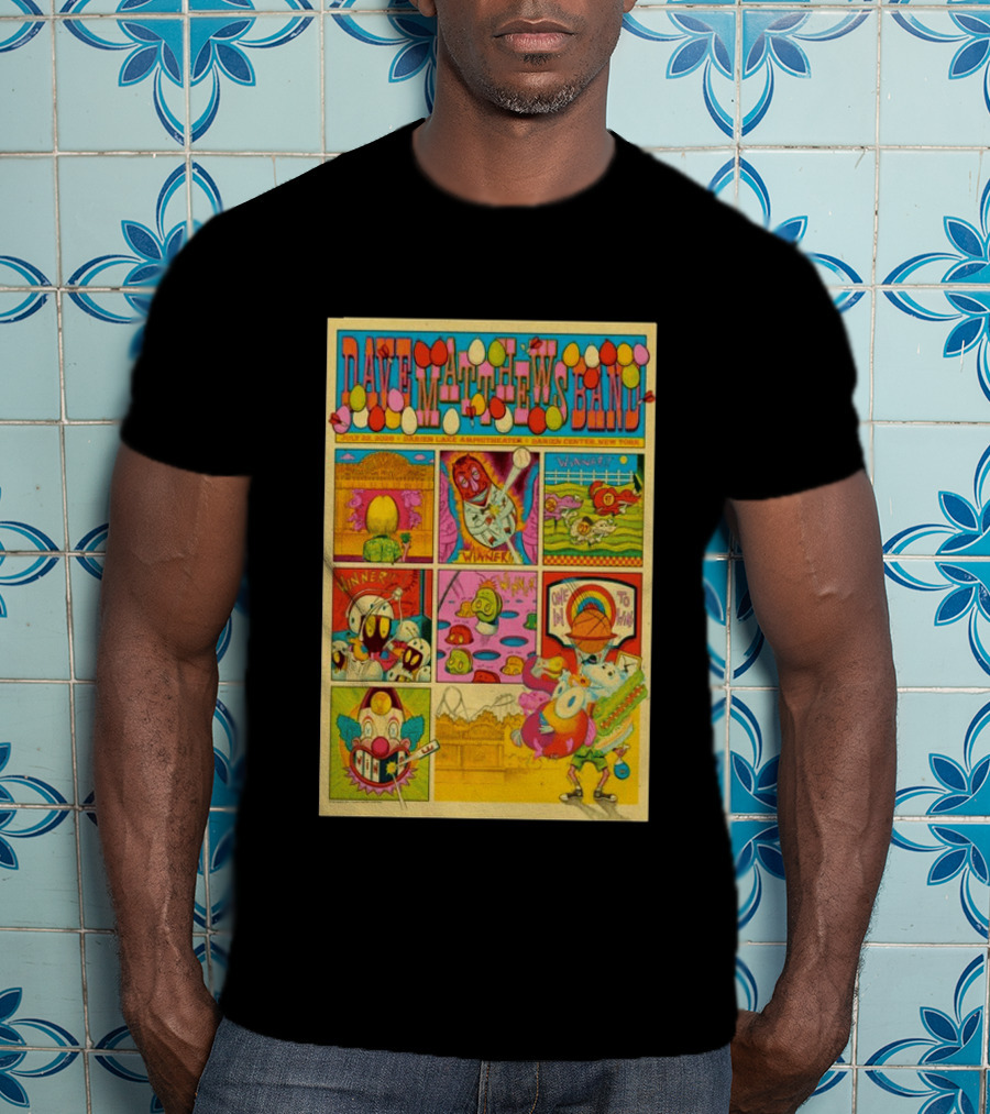 Dave Matthews Band Darien Lake Amphitheater July 22 2026 Comic T-Shirt