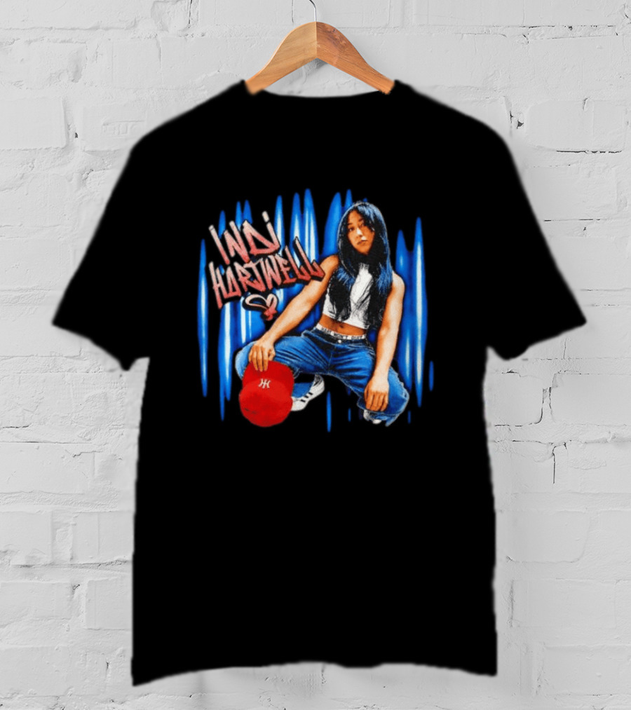 Indi Hartwell WWE NXT Graffiti Style Red Cap Blue Jeans T-Shirt