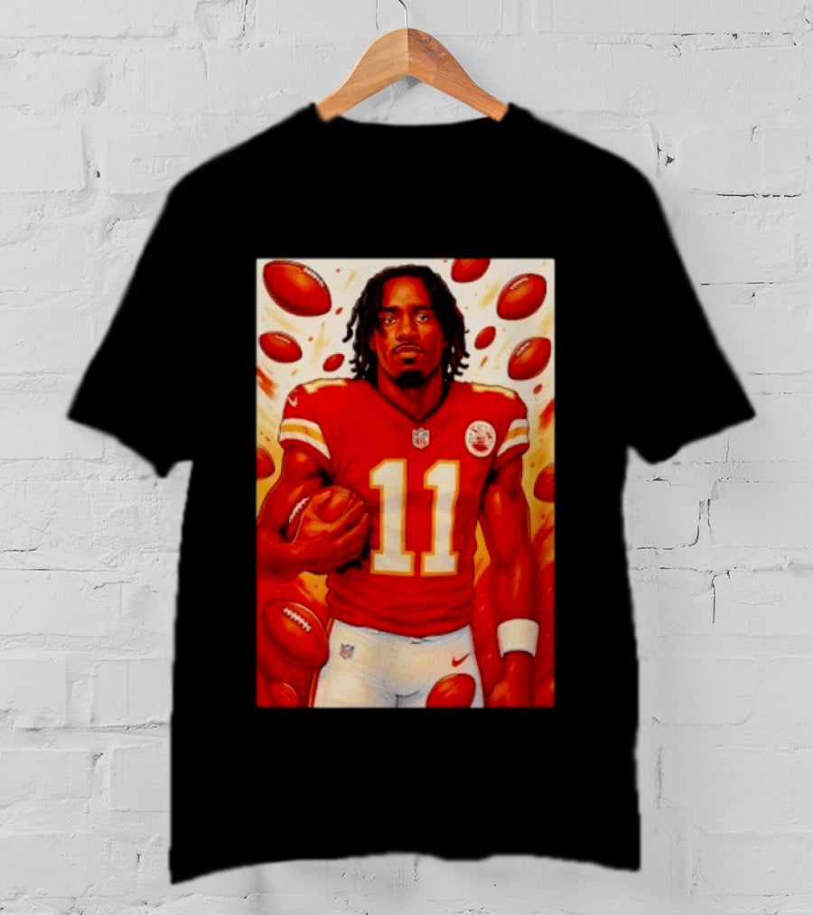 Jalen Royals Kansas City Chiefs Number 11 Football Player With Team Logo And Jersey T-Shirt