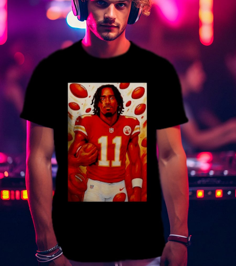 Jalen Royals Kansas City Chiefs Number 11 Football Player With Team Logo And Jersey T-Shirt
