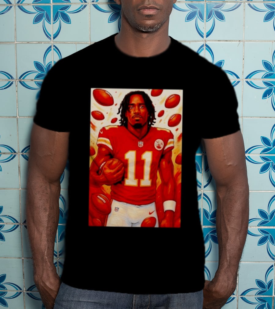 Jalen Royals Kansas City Chiefs Number 11 Football Player With Team Logo And Jersey T-Shirt