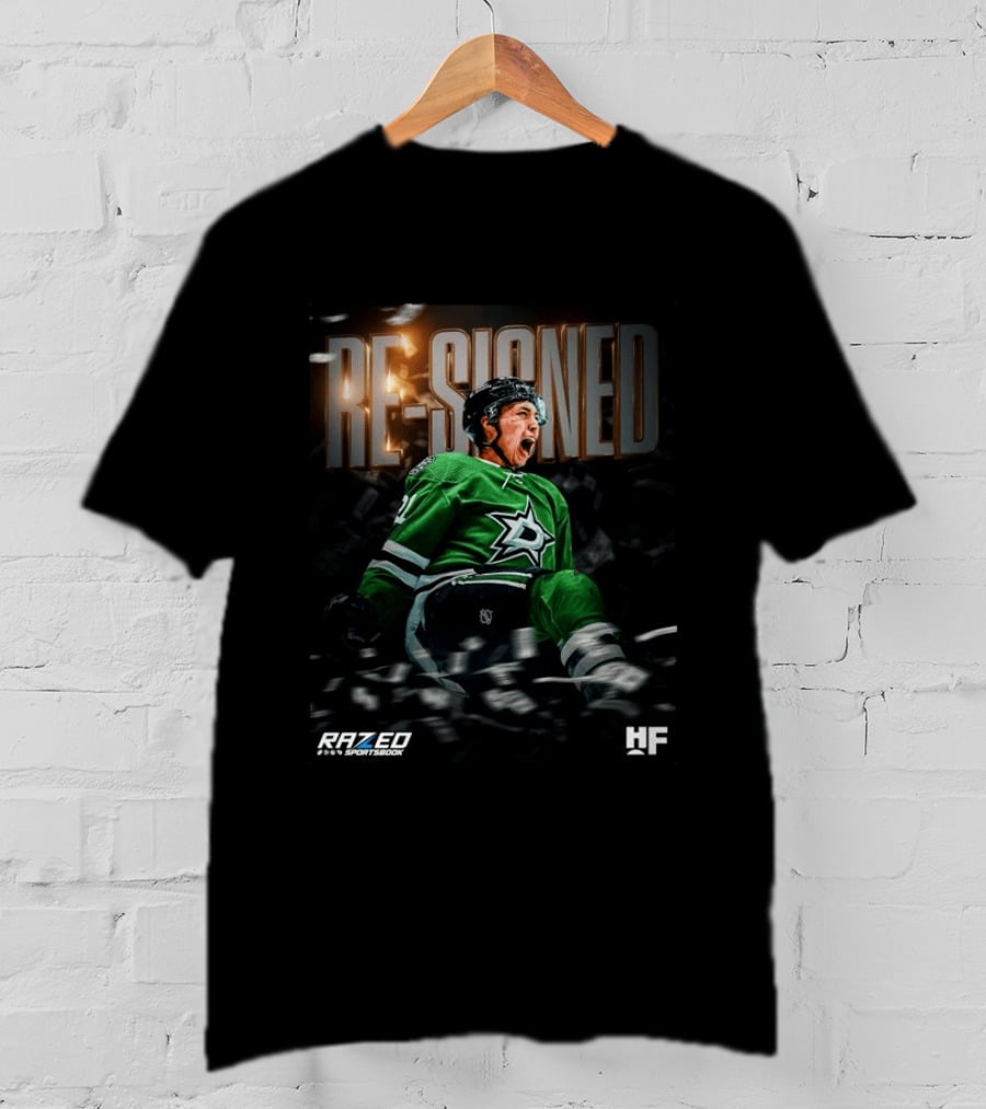 Razed Sportsbook HF Dallas Stars Re Signed Jason Robertson T-Shirt