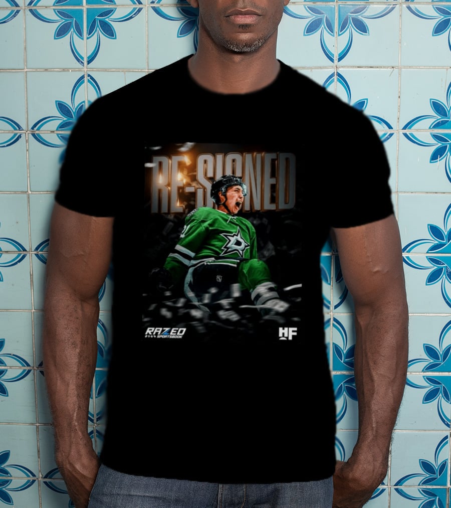 Razed Sportsbook HF Dallas Stars Re Signed Jason Robertson T-Shirt