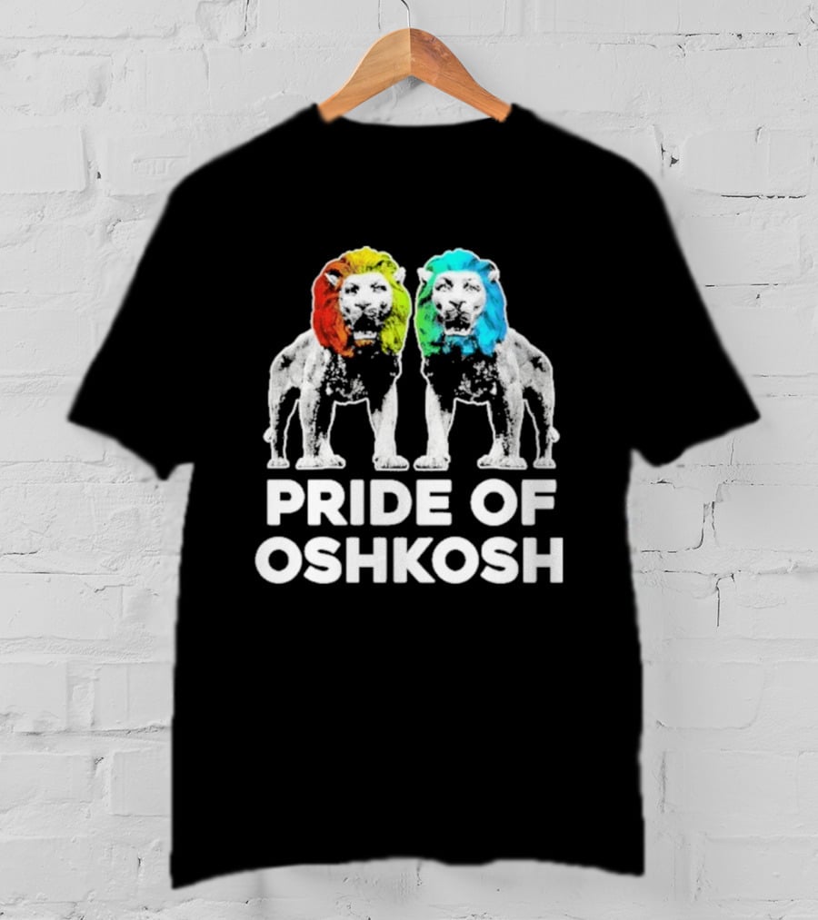 Pride Of Oshkosh Lions Rainbow Mane Wisconsin T-Shirt