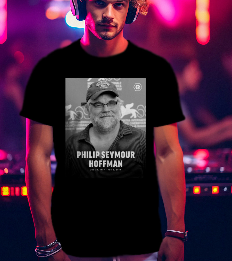 Philip Seymour Hoffman Venice Film Festival Memorial Jul 23 1967 Feb 2 2014 T-Shirt