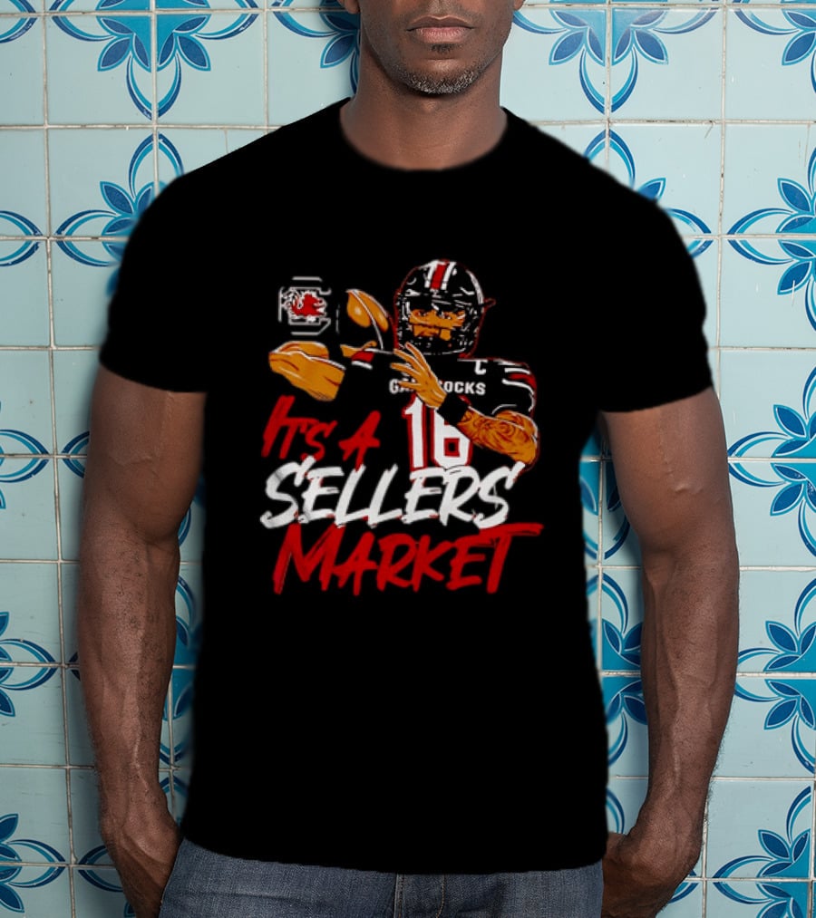LaNorris Sellers South Carolina Gamecocks Football It's A Sellers Market 18 T-Shirt
