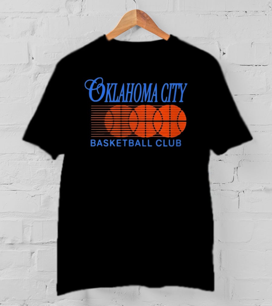 Oklahoma City Basketball Club Orange Motion Merchandise T-Shirt