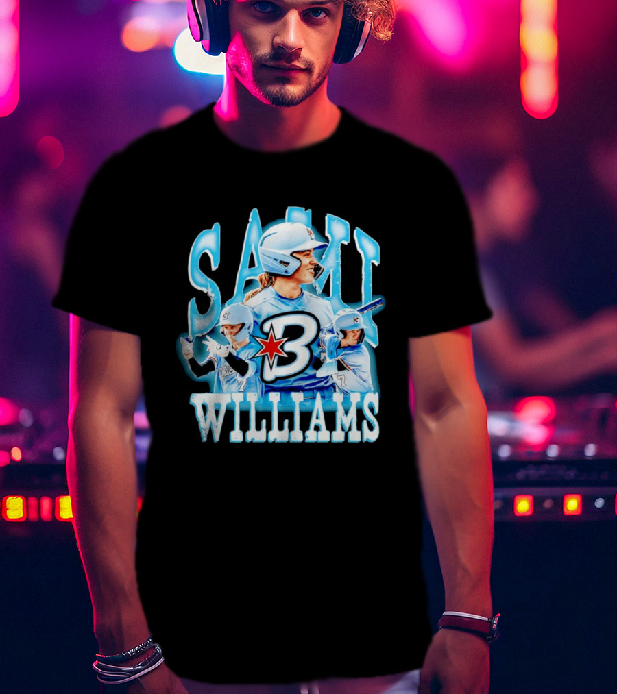 Sami Williams Chicago Bandits Softball Player Star Jersey Number 7 T-Shirt