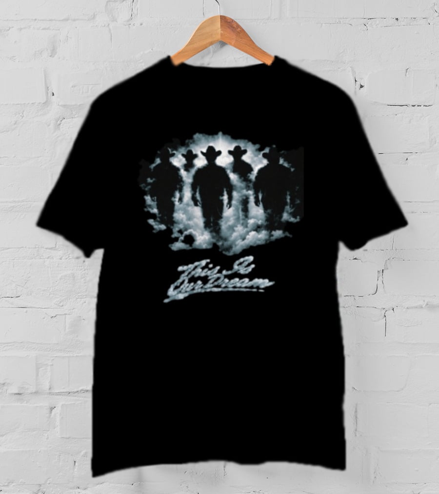 Fuerza Regida Malos Pasos Cowboy Silhouette Clouds T-Shirt