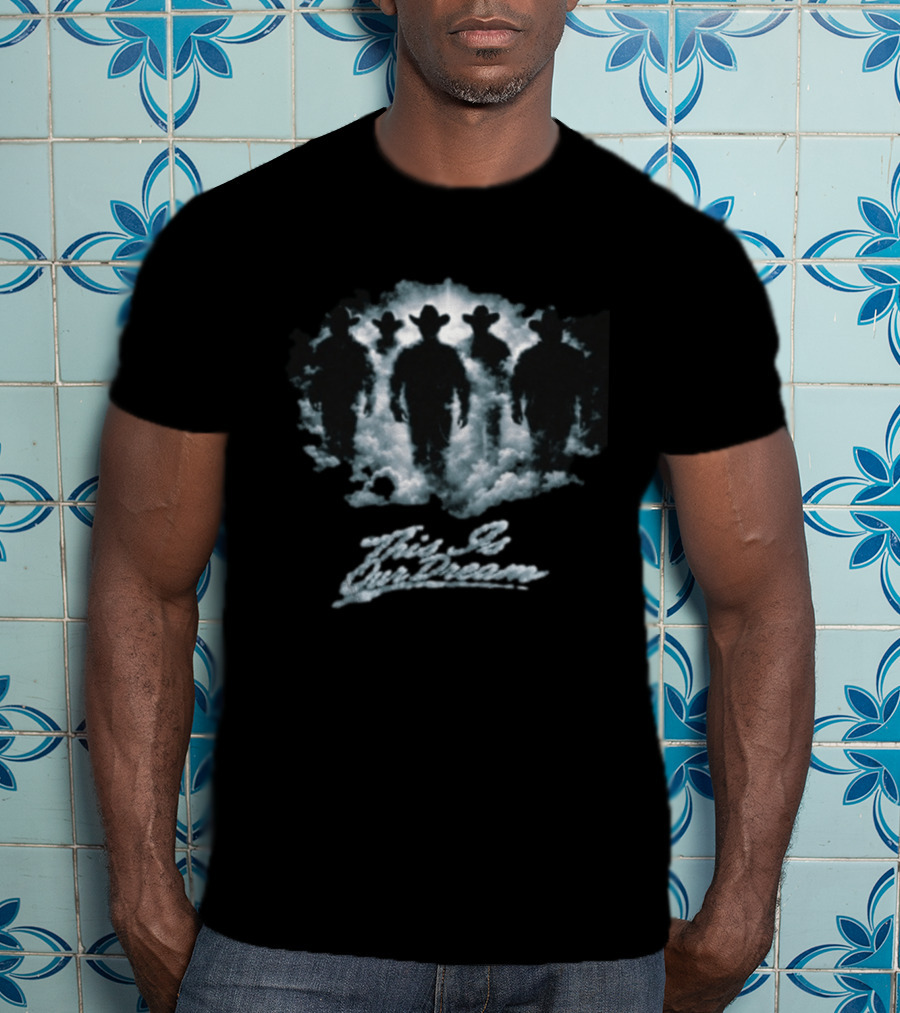 Fuerza Regida Malos Pasos Cowboy Silhouette Clouds T-Shirt