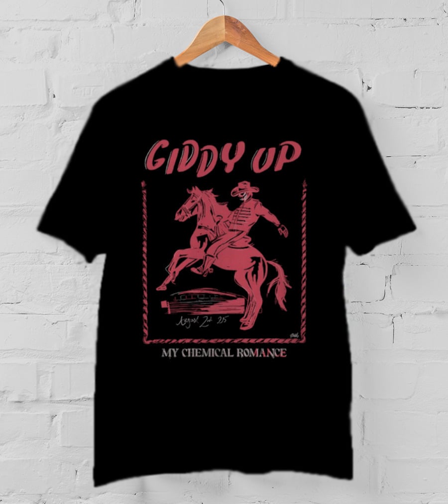 Giddy Up My Chemical Romance 2025 Cowboy T-Shirt