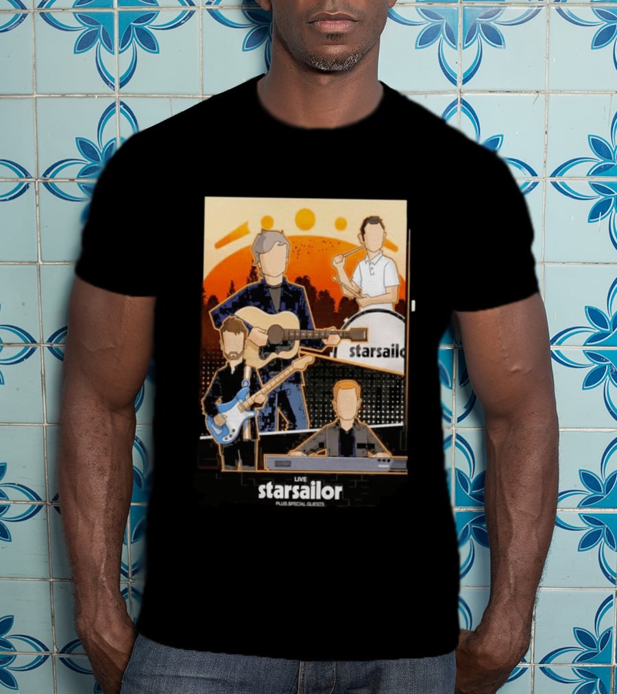 Starsailor Live Plus Special Guests July 25 2026 Old Market Place Warrington Concert Event T-Shirt