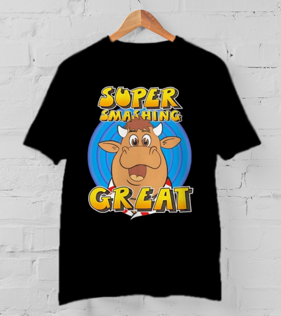 Super Smashing Great Cartoon Bull T-Shirt