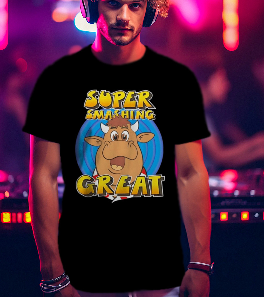 Super Smashing Great Cartoon Bull T-Shirt