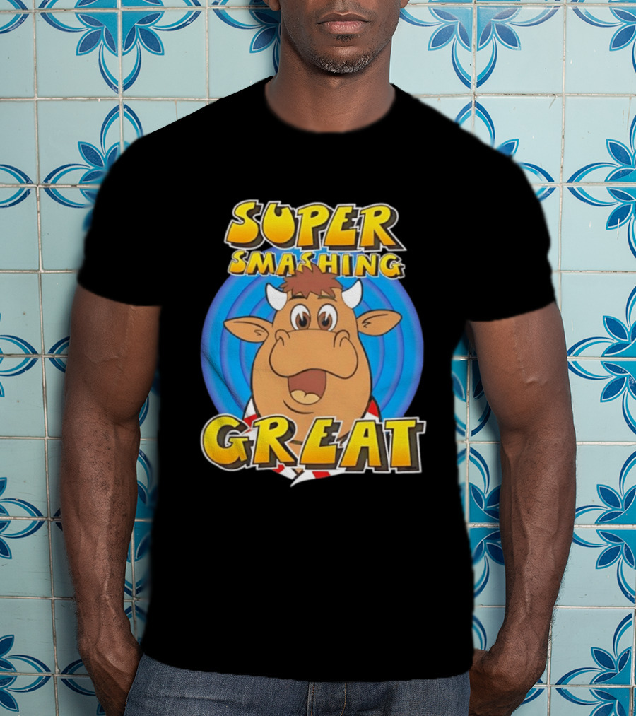 Super Smashing Great Cartoon Bull T-Shirt