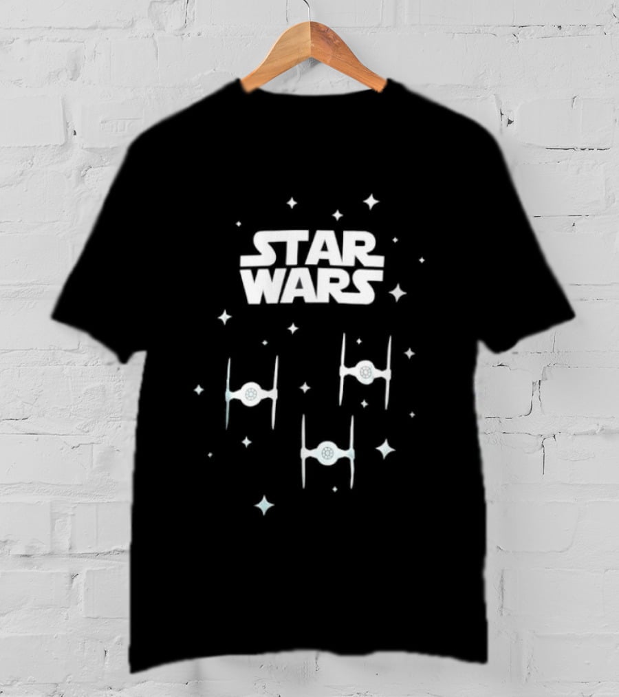 Star Wars TIE Fighter Squadron Dark Side Empire Space Stars T-Shirt