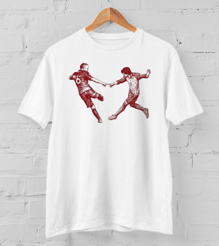Andrés Iniesta Ferran Torres 2010 2026 Campeones Del Mundo Football Legends T-Shirt