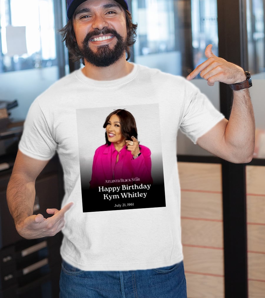 Atlanta Black Star Happy Birthday Kym Whitley July 21 1961 T-Shirt