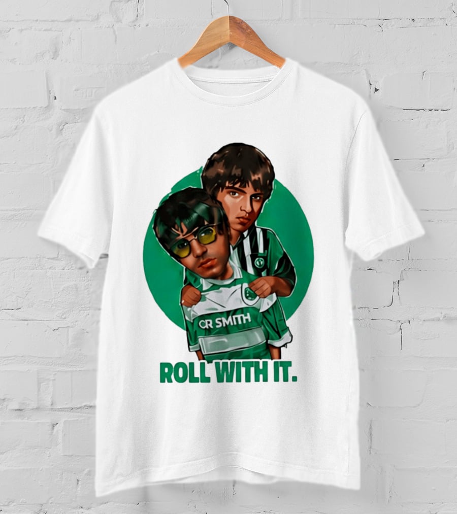 Oasis Roll With It CR Smith Celtic Football Club T-Shirt