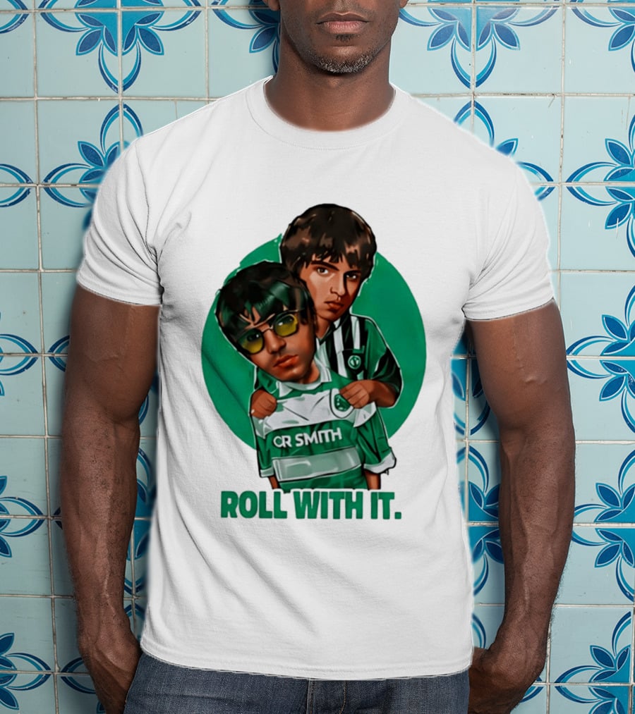 Oasis Roll With It CR Smith Celtic Football Club T-Shirt